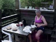 Bestemor Making Waffles...