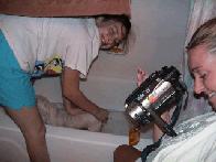 That's Not The Baby Getting A Bath....